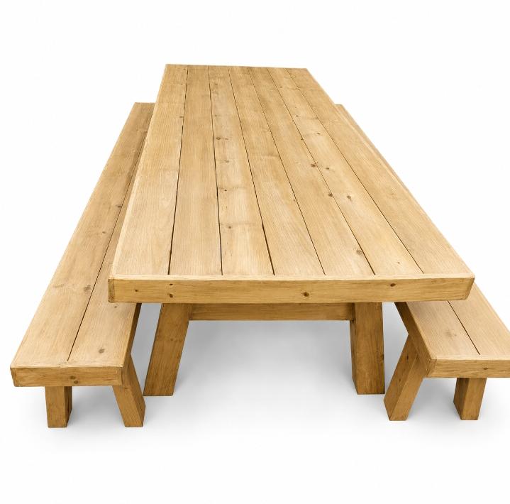 Natural Wood Color Open Leg Set