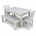 Rustic Grey and White 8 Seater